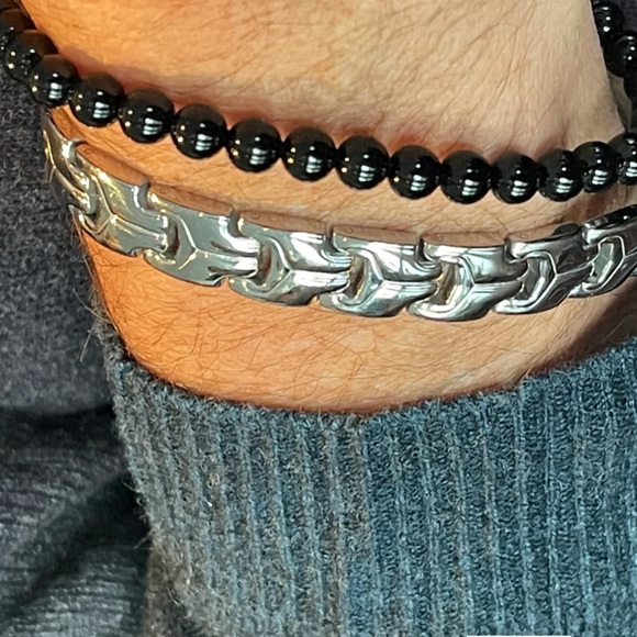 Neron Homme Black Love Pact Adjustable Bracelet - Picture 3 of 7